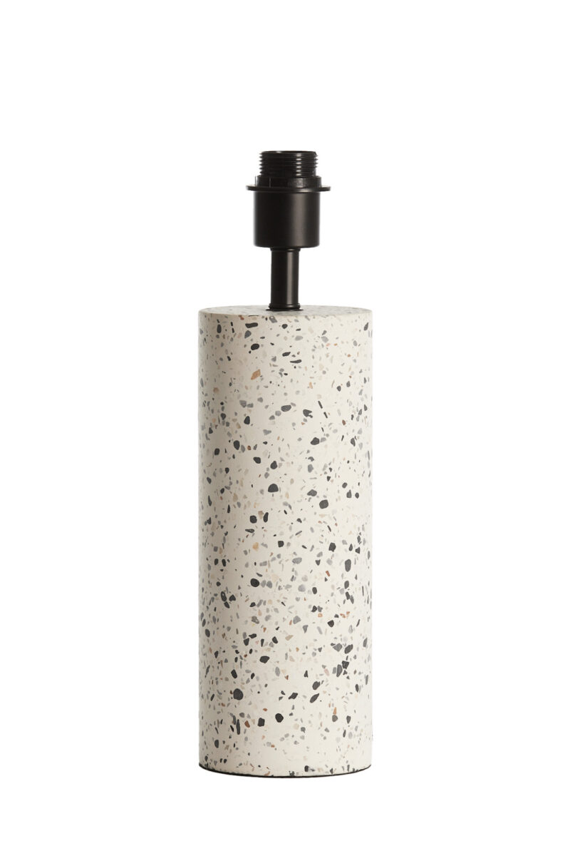 Base de lámpara de cilindro con motivo de terrazo Light & Living Randy - H. 41 cm - Imagen 2