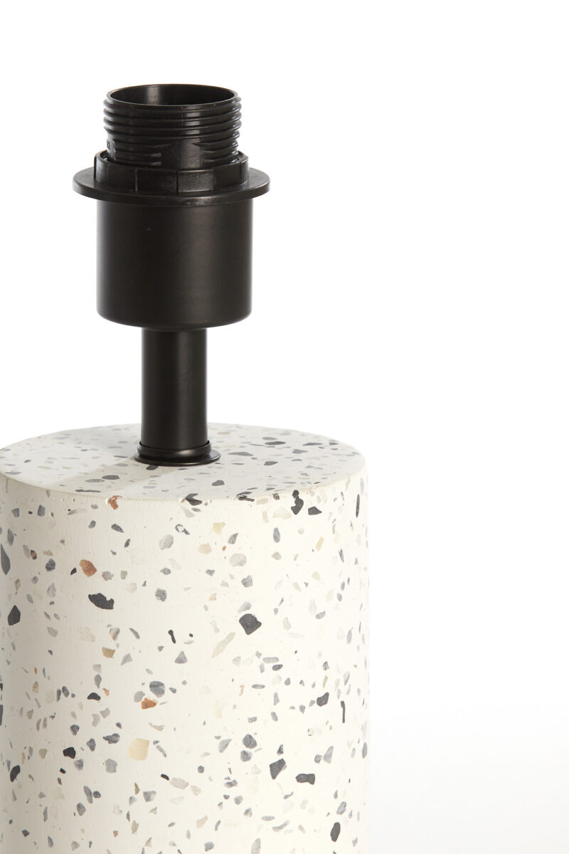 Base de lámpara de cilindro con motivo de terrazo Light & Living Randy - H. 41 cm - Imagen 3