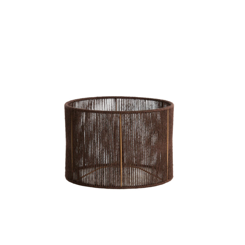 Lámpara de hilo marrón en forma cilíndrica Light & Living Tossa - Ø 30 cm