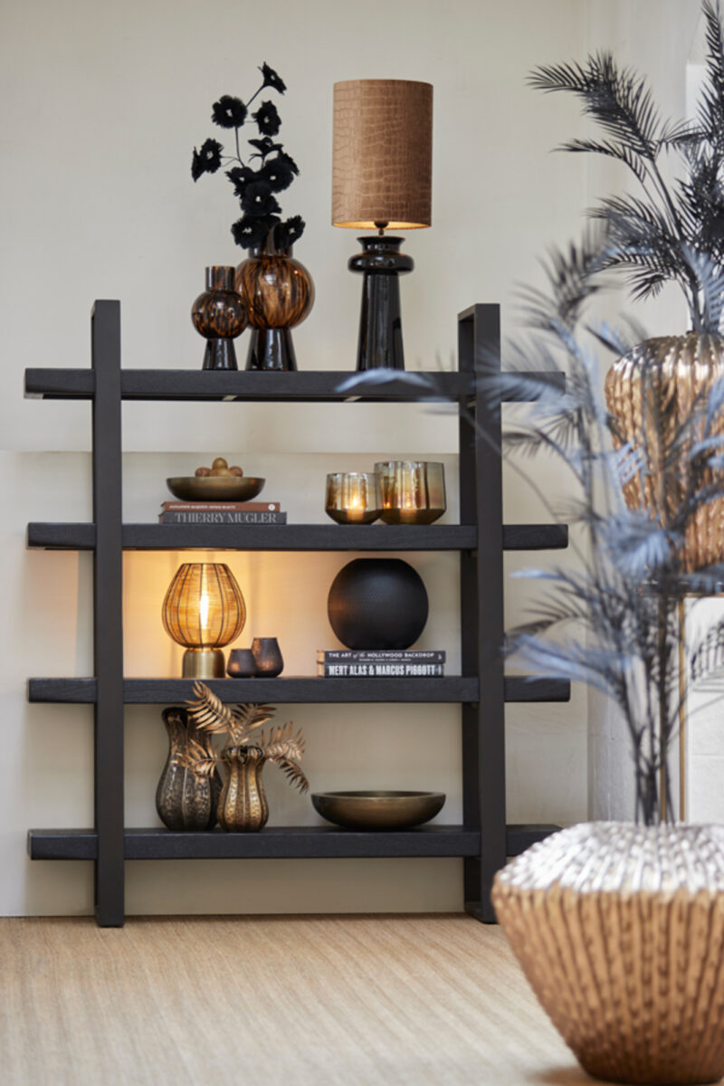 Lámpara de alambre dorado con forma redonda Light & Living Suneko – H. 34 cm - Imagen 5