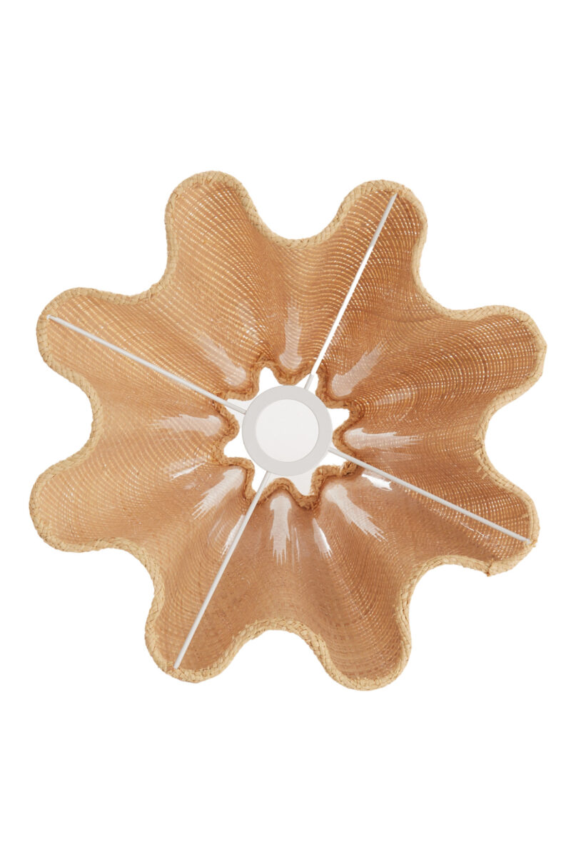 Pantalla de lámpara de mimbre en tonos naturales Light & Living Bezaha - Ø 10,5 cm - Imagen 3