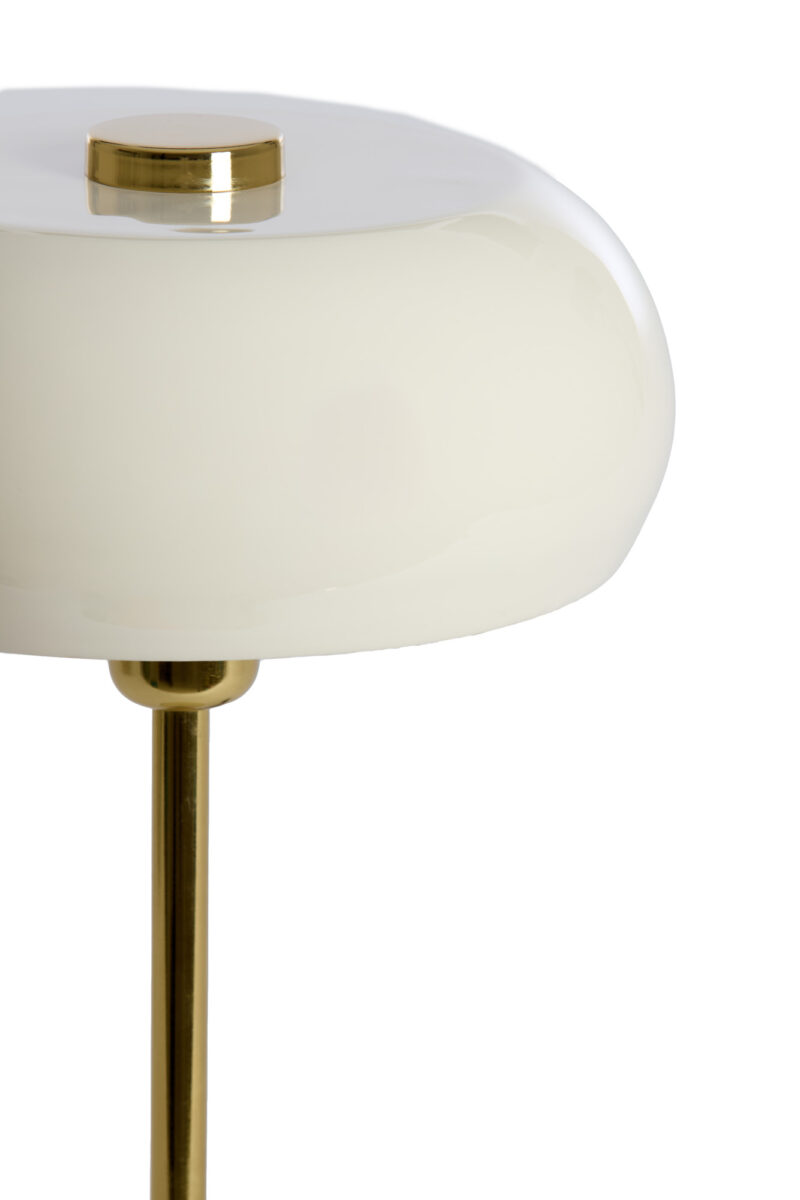 Lámpara de mesa moderna blanco-dorado Light & Living Surin - H. 47 cm - Imagen 3