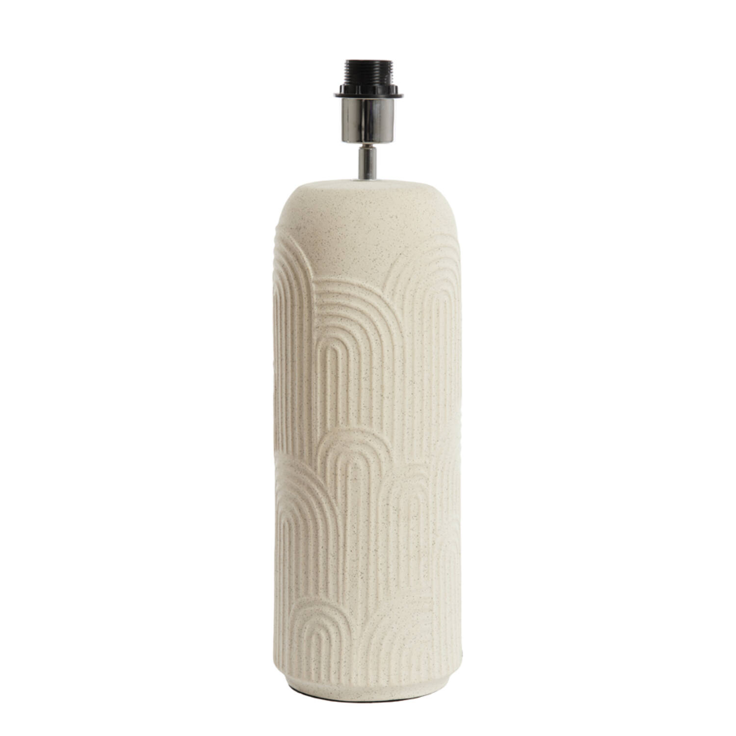Base de lámpara de cerámica con relieve Light & Living Diego - H. 51 cm