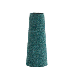 Lámpara de tela verde en forma cilíndrica Light & Living Osire - Ø 12,5 cm