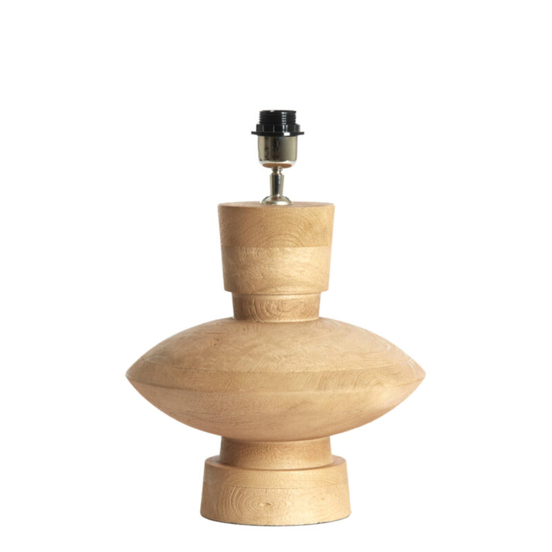 Base de lámpara de madera diseño moderno Light & Living Fiera - H. 31 cm