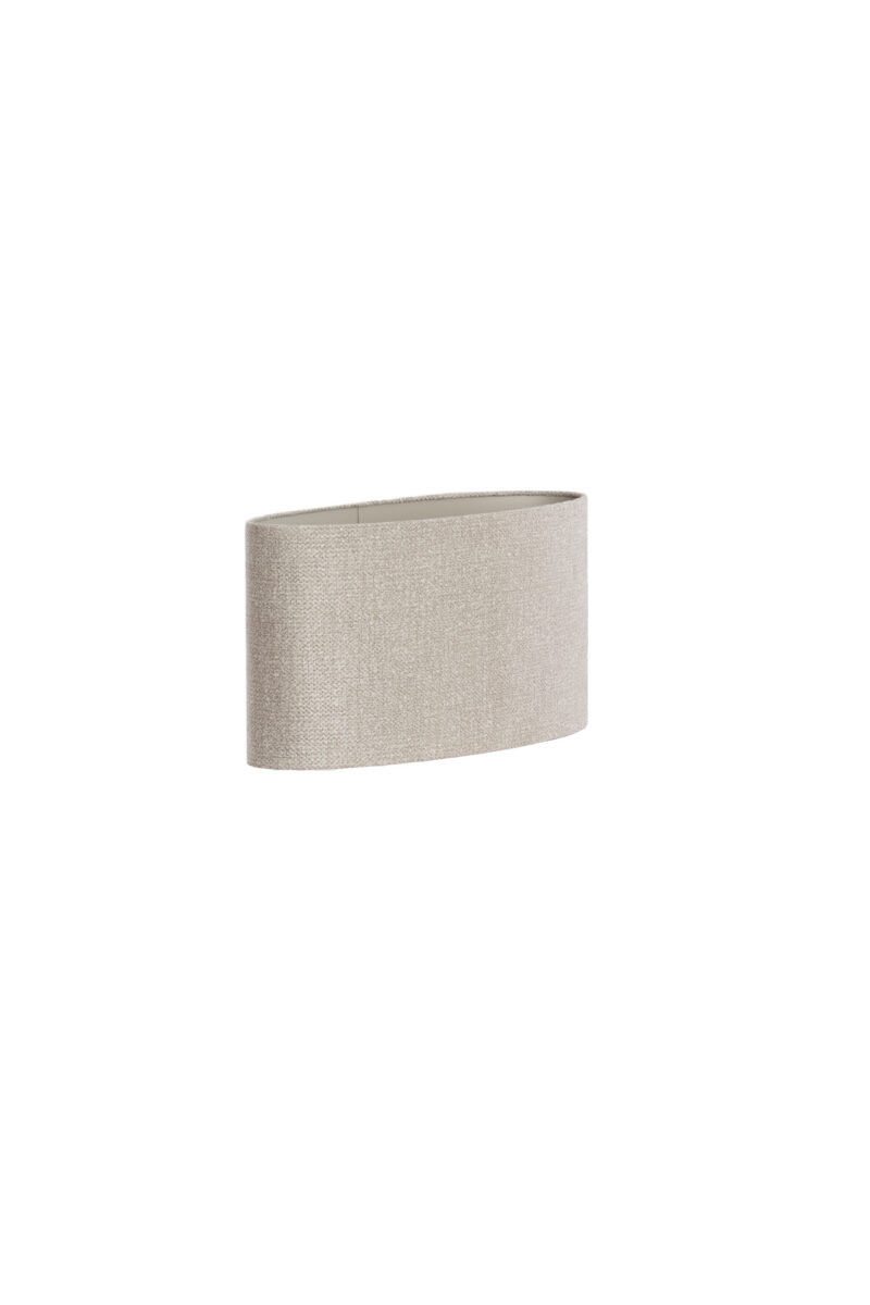 Pantalla de lámpara en forma de cilindro beige Light & Living Brandy - H. 25 cm - Imagen 3