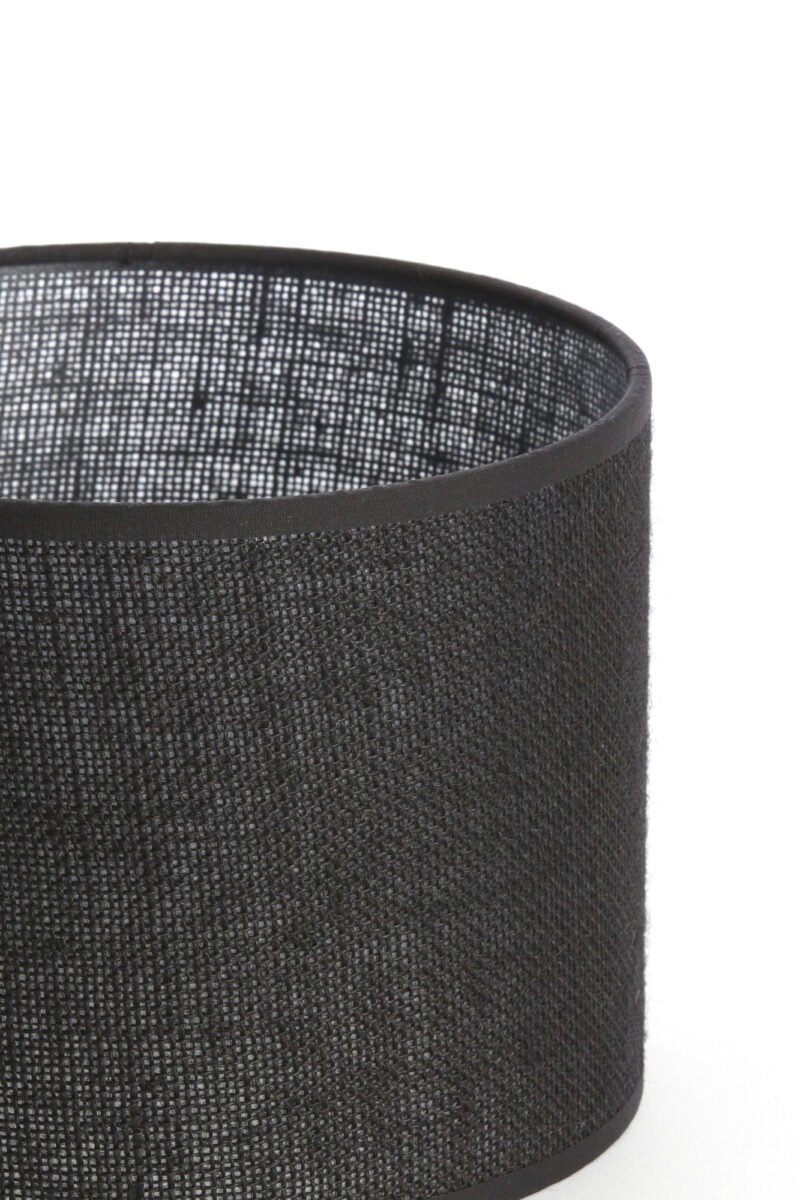 Pantalla de lámpara cilíndrica negra para ambiente Light & Living Sendai - Ø 20 cm - Imagen 3