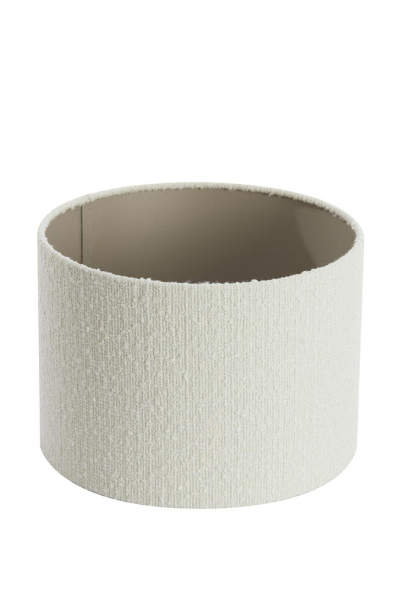 Pantalla de lámpara de lino color crema Light & Living Bolero - Ø 30 cm - Imagen 3