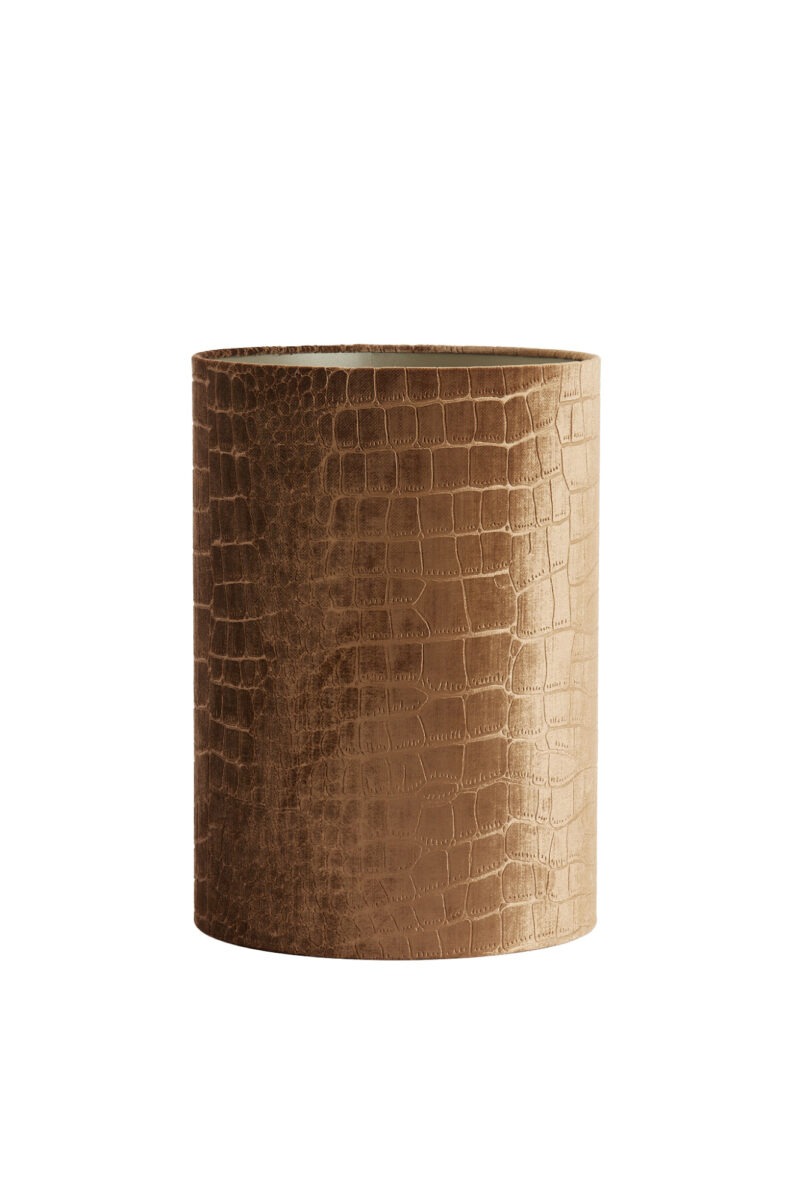 Pantalla de lámpara dorada con estampado de cocodrilo Light & Living Praya - Ø 30 cm - Imagen 2