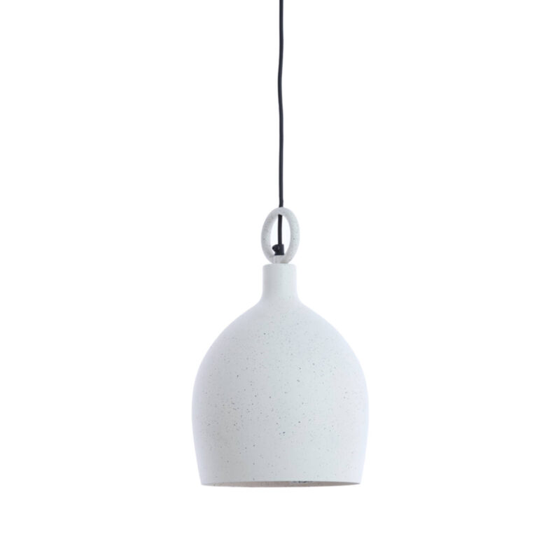 Lámpara metálica blanca cepillada Light & Living Rosero - Ø 24 cm