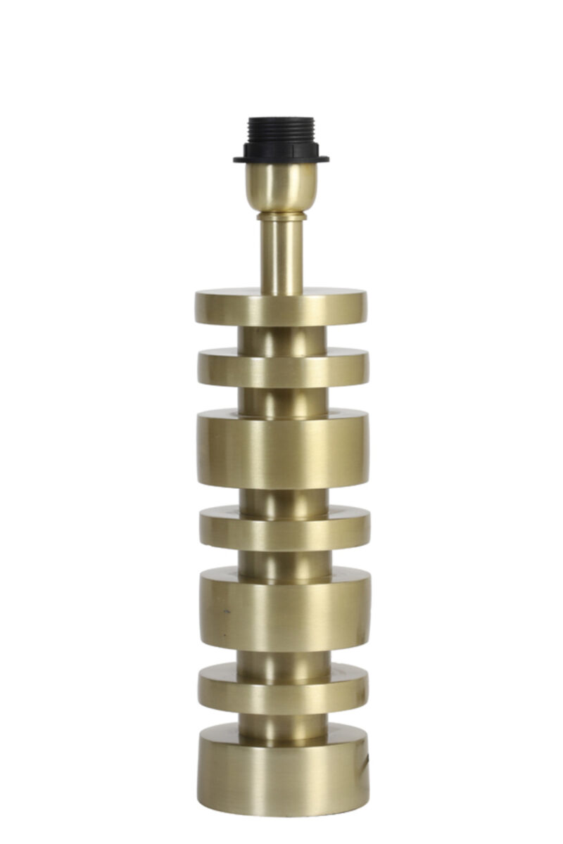 Diseño apilado de base de lámpara dorada Light & Living Desley - H. 36 cm - Imagen 2