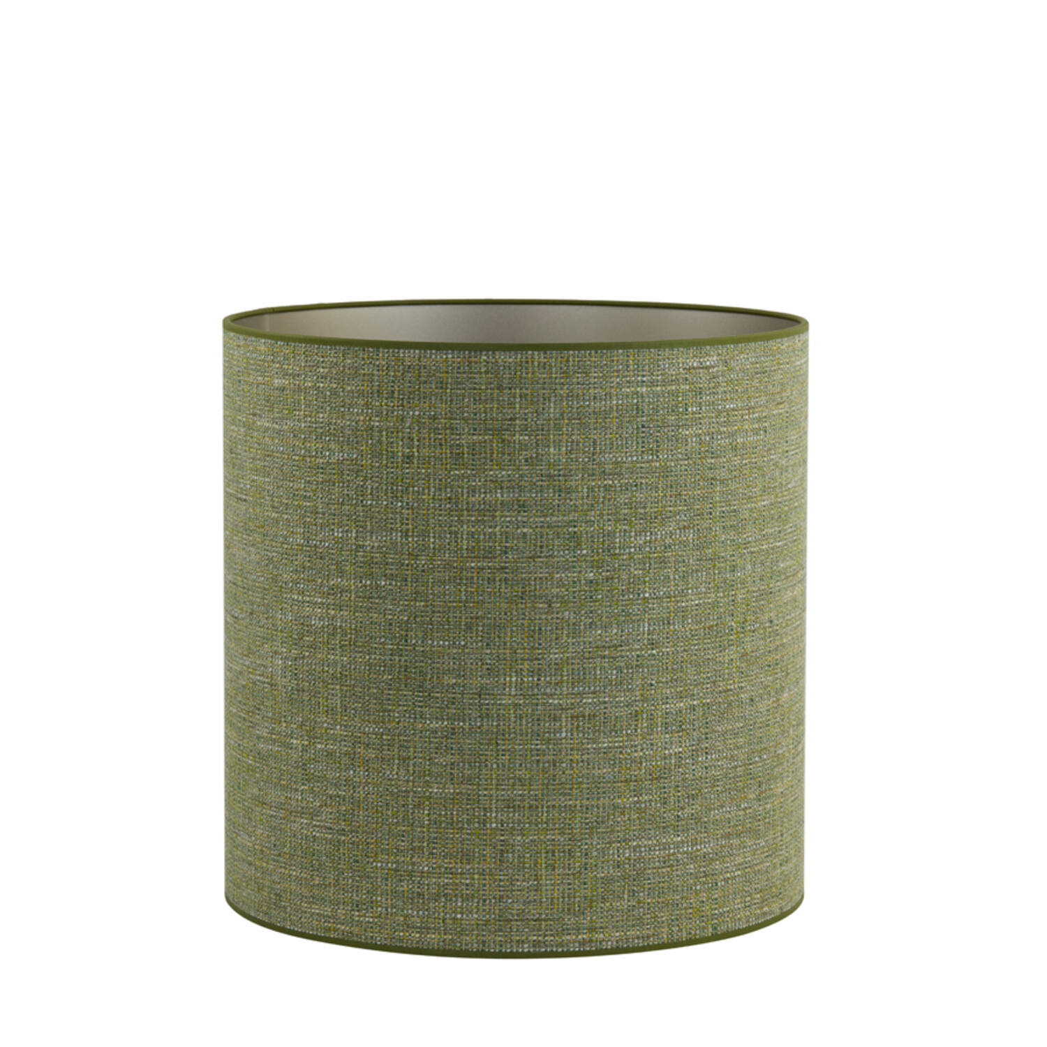 pantalla de lámpara de tejido verde cilíndrica Light & Living Tweed