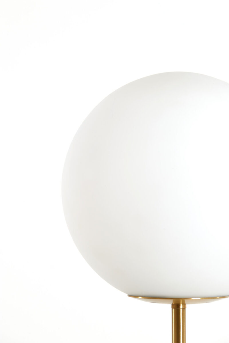 Lámpara de pie clásica con esfera blanca de vidrio Light & Living Medina – H. 156 cm - Imagen 9