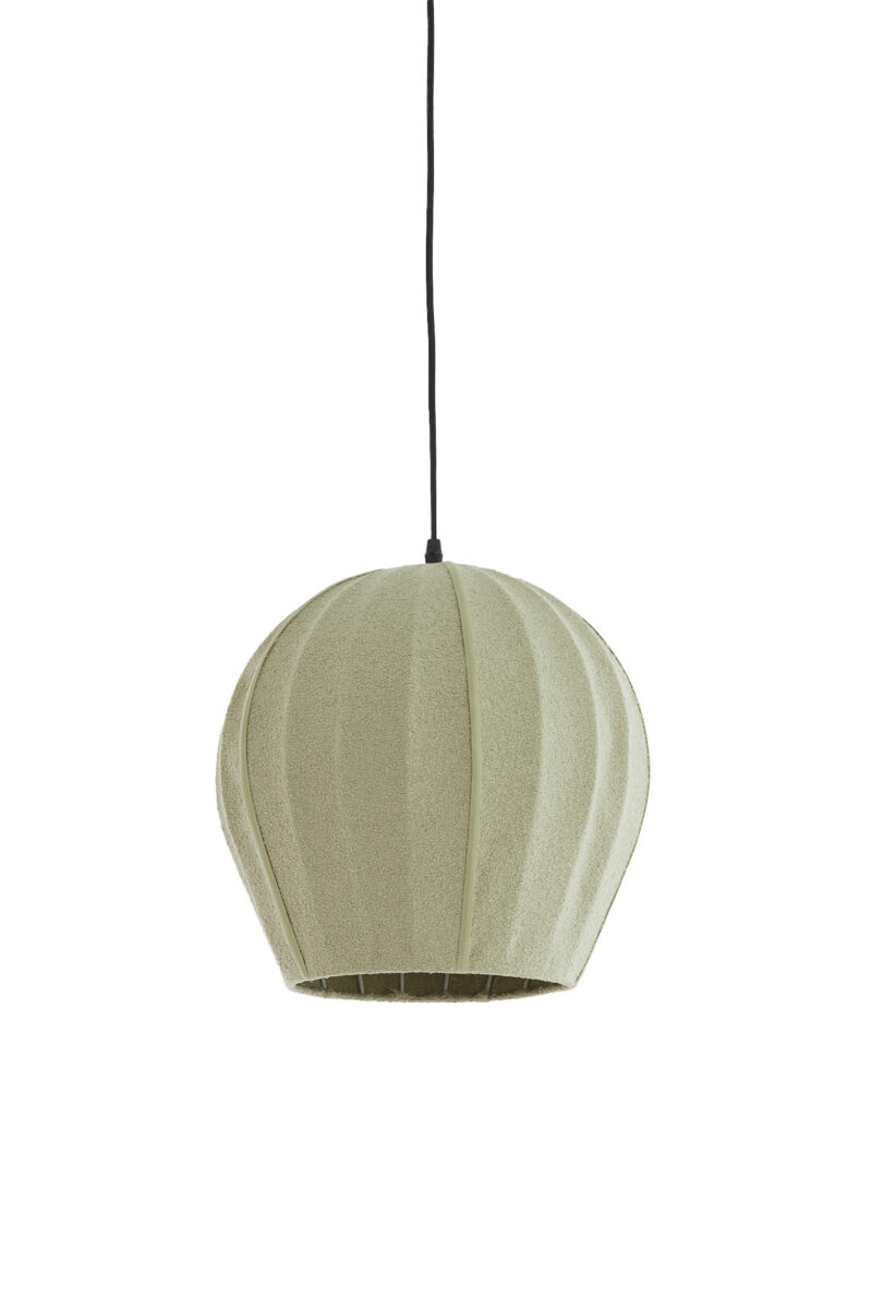 Lámpara colgante verde de tela con estilo tranquilo Light & Living Zagori - Ø 35 cm - Imagen 2