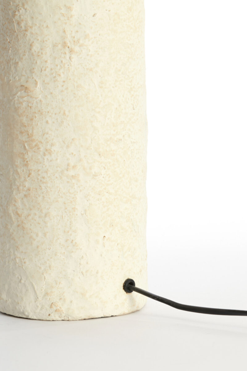Lámpara de mesa de aspecto piedra beige Light & Living Qazu - H. 48 cm - Imagen 6