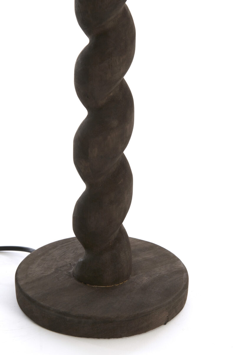Base de lámpara negra retorcida Light & Living Nanno - H. 45 cm - Imagen 5