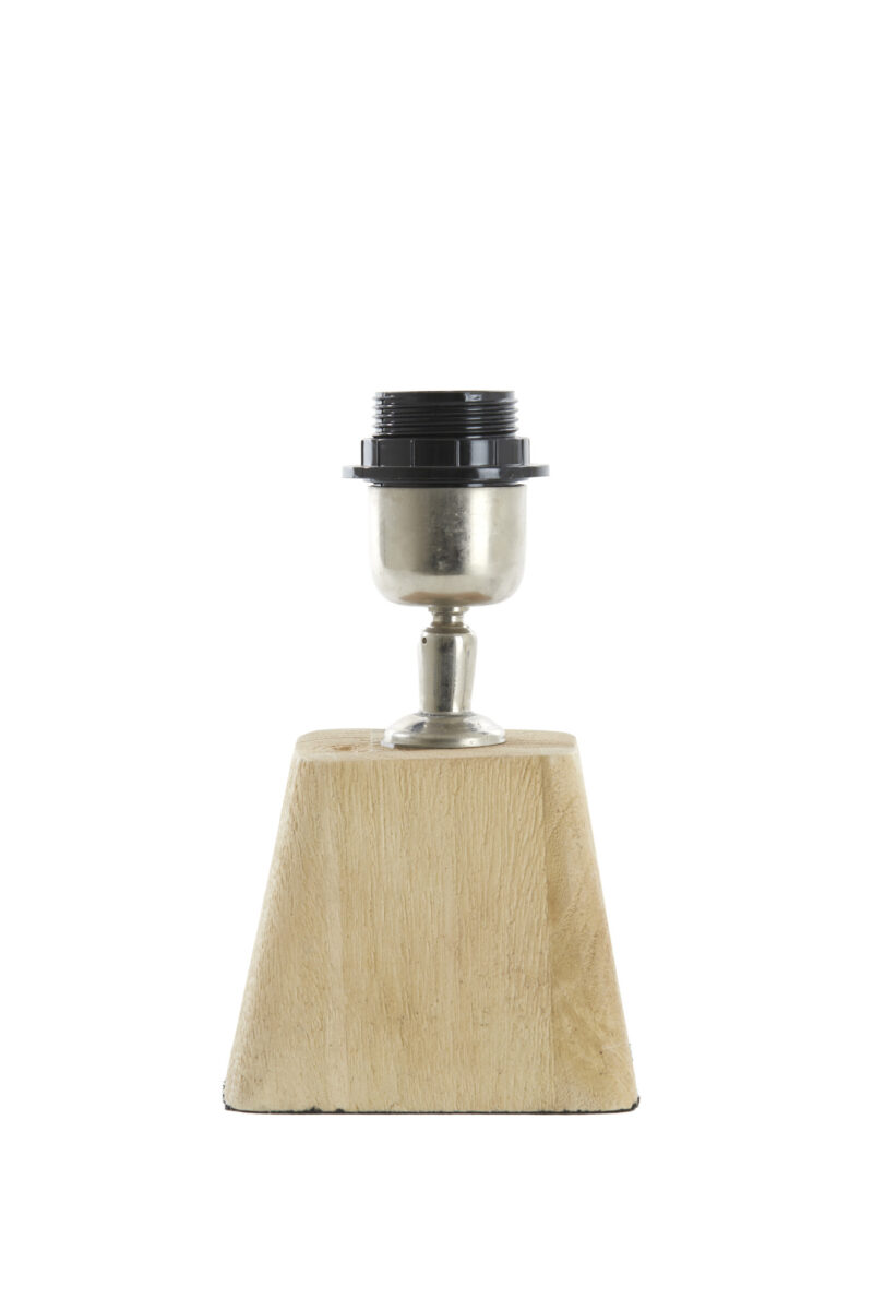 Base de lámpara de madera cuadrada Light & Living Kardan - H. 15 cm - Imagen 2