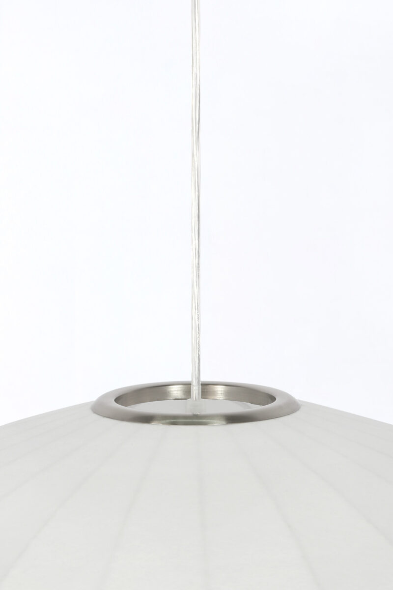 Lámpara colgante blanca con forma de concha Light & Living Fay - Ø 60 cm - Imagen 4