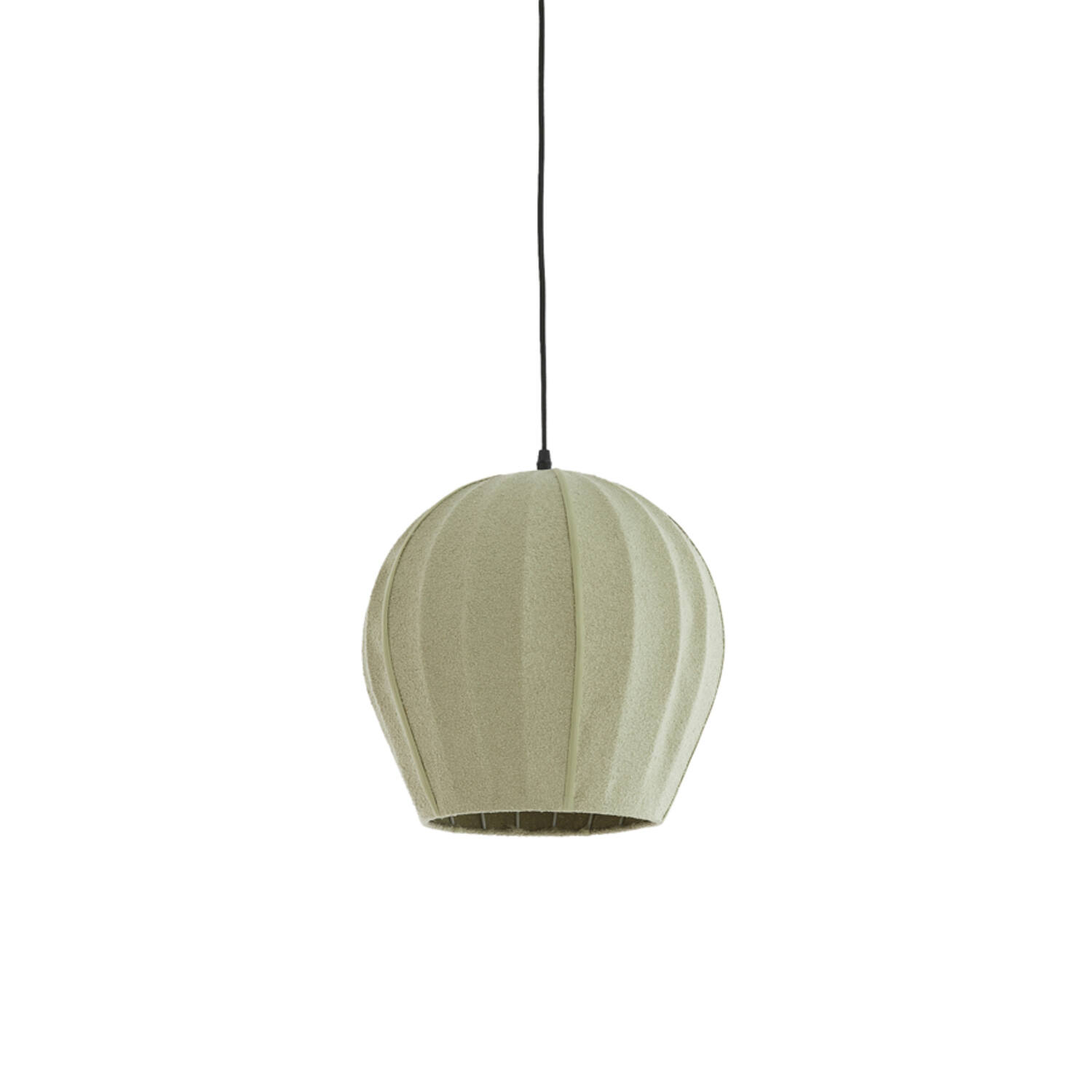 Lámpara colgante verde de tela con estilo tranquilo Light & Living Zagori - Ø 35 cm