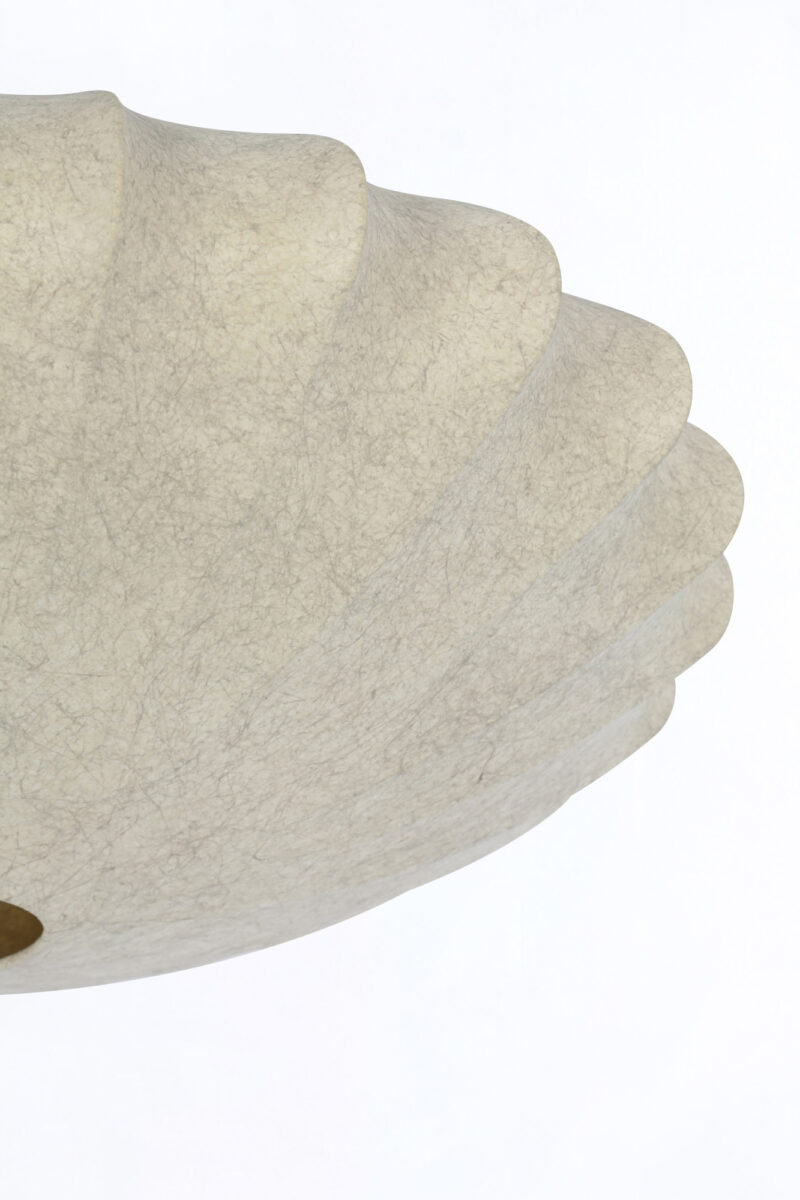 Lámpara colgante beige con pantalla textil Light & Living Fay - Ø 70 cm - Imagen 3