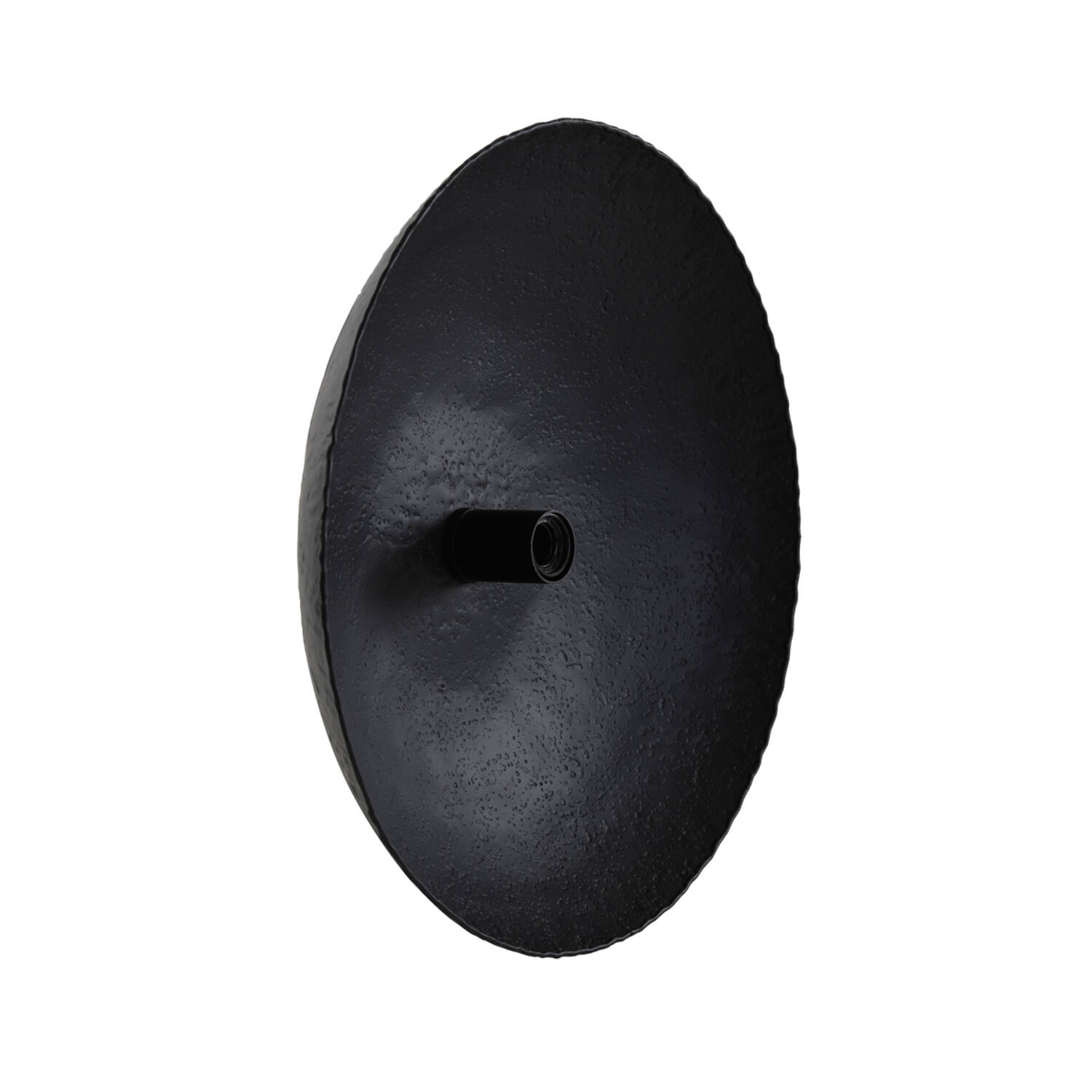 Pantalla negra con textura decorativa Light & Living Neva – H. 12 cm