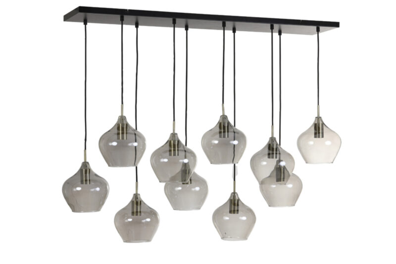 Lámpara colgante de vidrio con múltiples colgantes Light & Living Rakel – An. 124 cm - Imagen 7