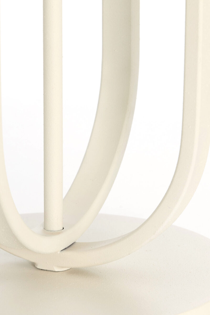 Base de lámpara metálica moderna blanca Light & Living Aster - H. 140 cm - Imagen 4