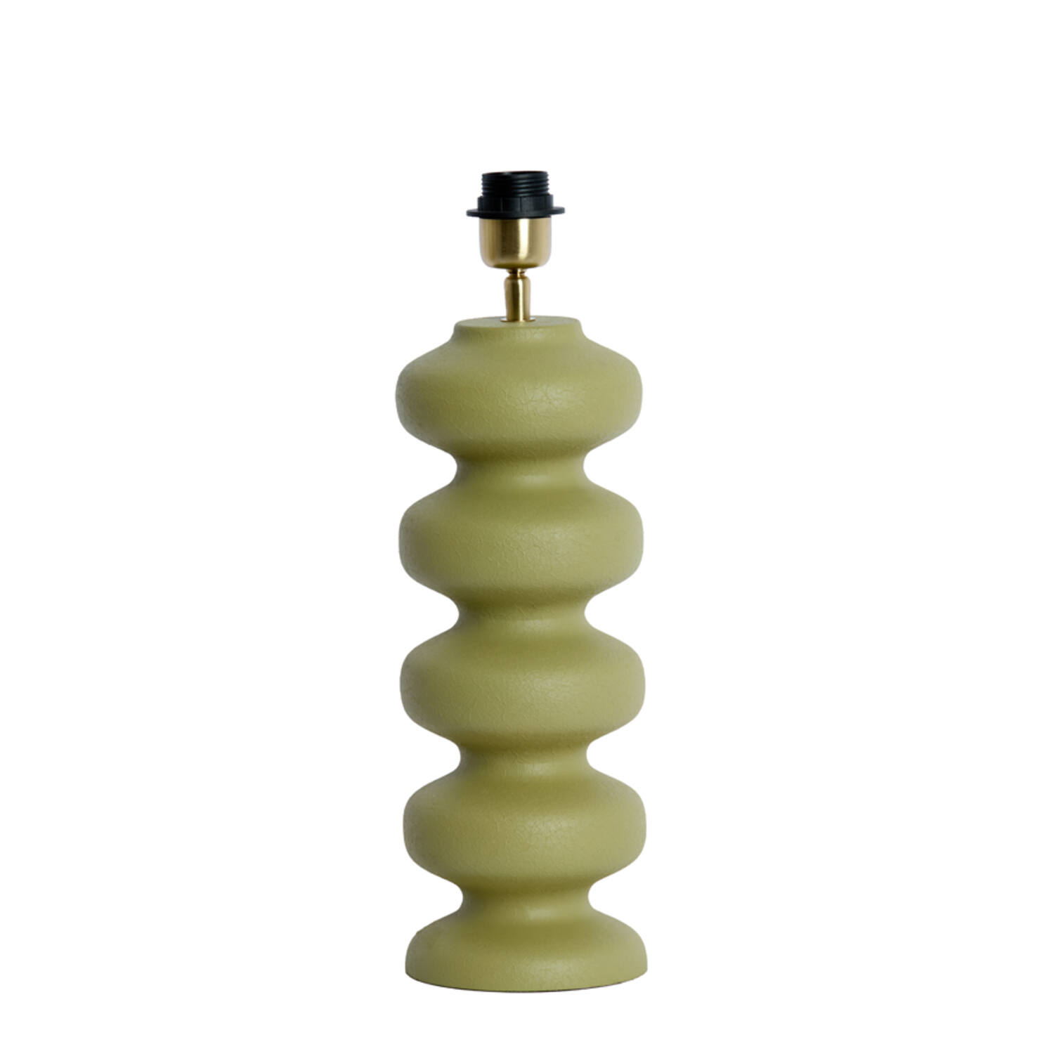 Base de lámpara verde oliva Light & Living Soroca - H. 42 cm