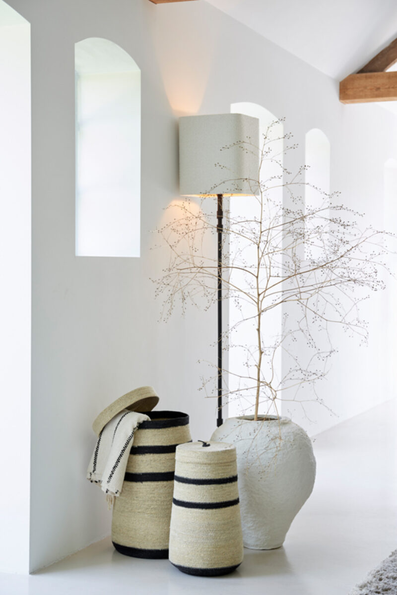 Pantalla de lámpara rectangular beige Light & Living Bolero - H. 35 cm - Imagen 4