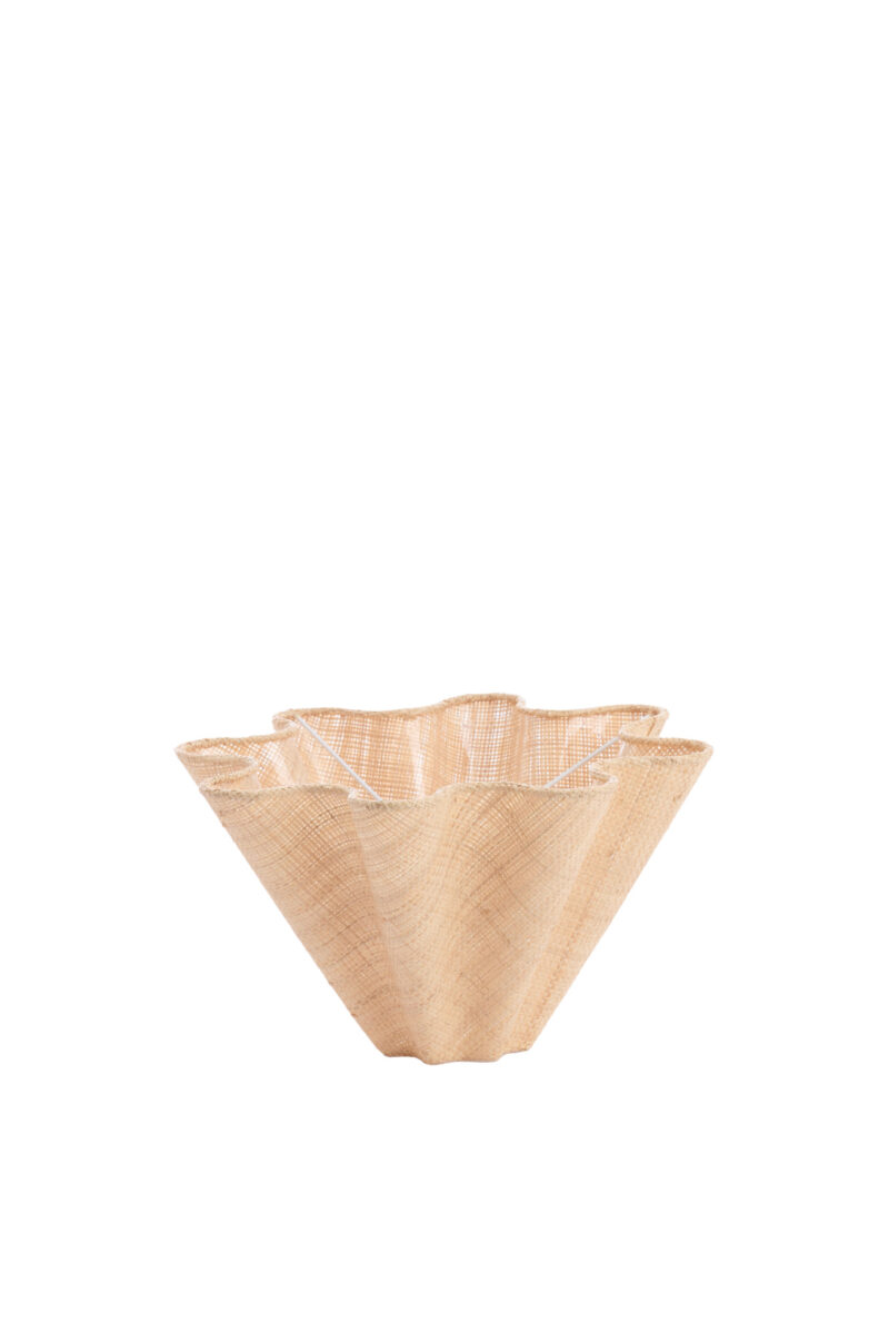 Pantalla trenzada color beige Light & Living Bezaha – Ø 18,5 cm - Imagen 3