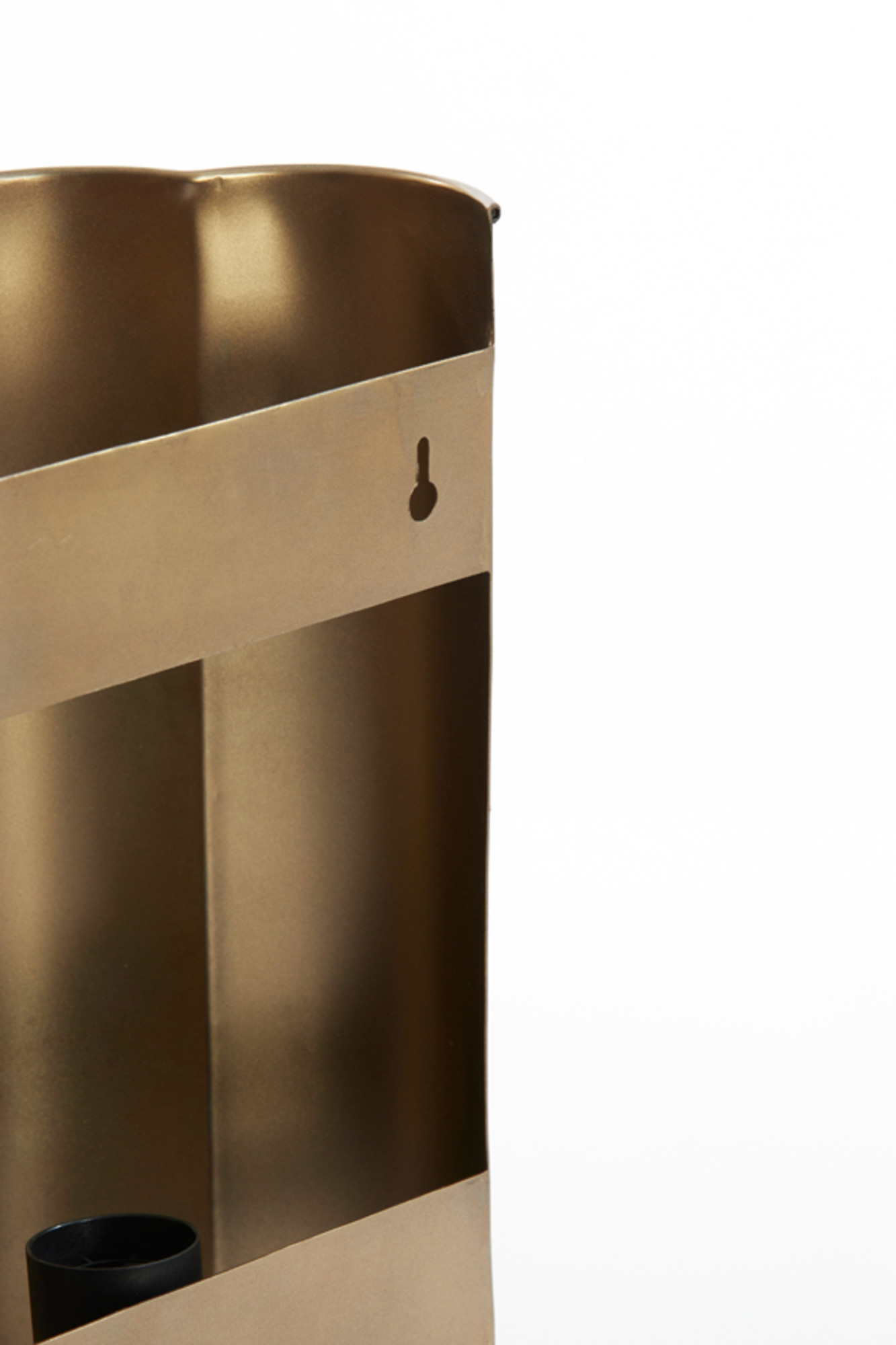 Pantalla metálica dorada elegante Light & Living Fringe - Imagen 5