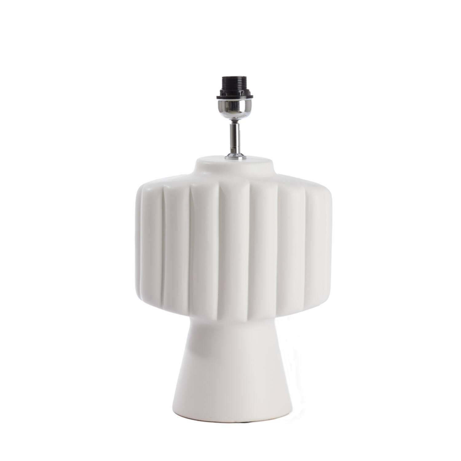 Estructura blanca acanalada Light & Living Gandara – H. 49 cm