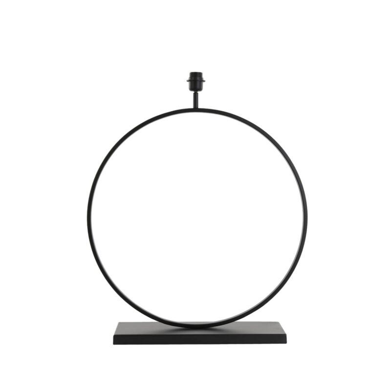 Base de lámpara redonda negra Light & Living Liva - H. 79 cm