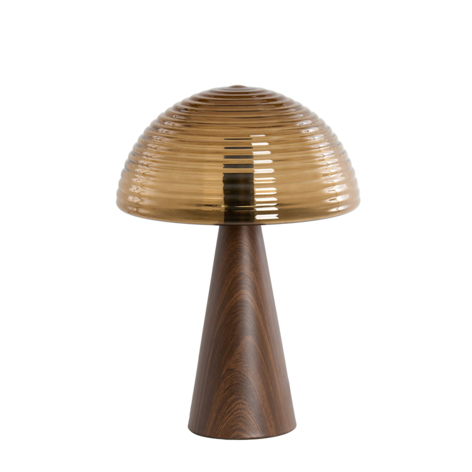 Lámpara vintage marrón de vidrio Light & Living Mueda - H. 43 cm