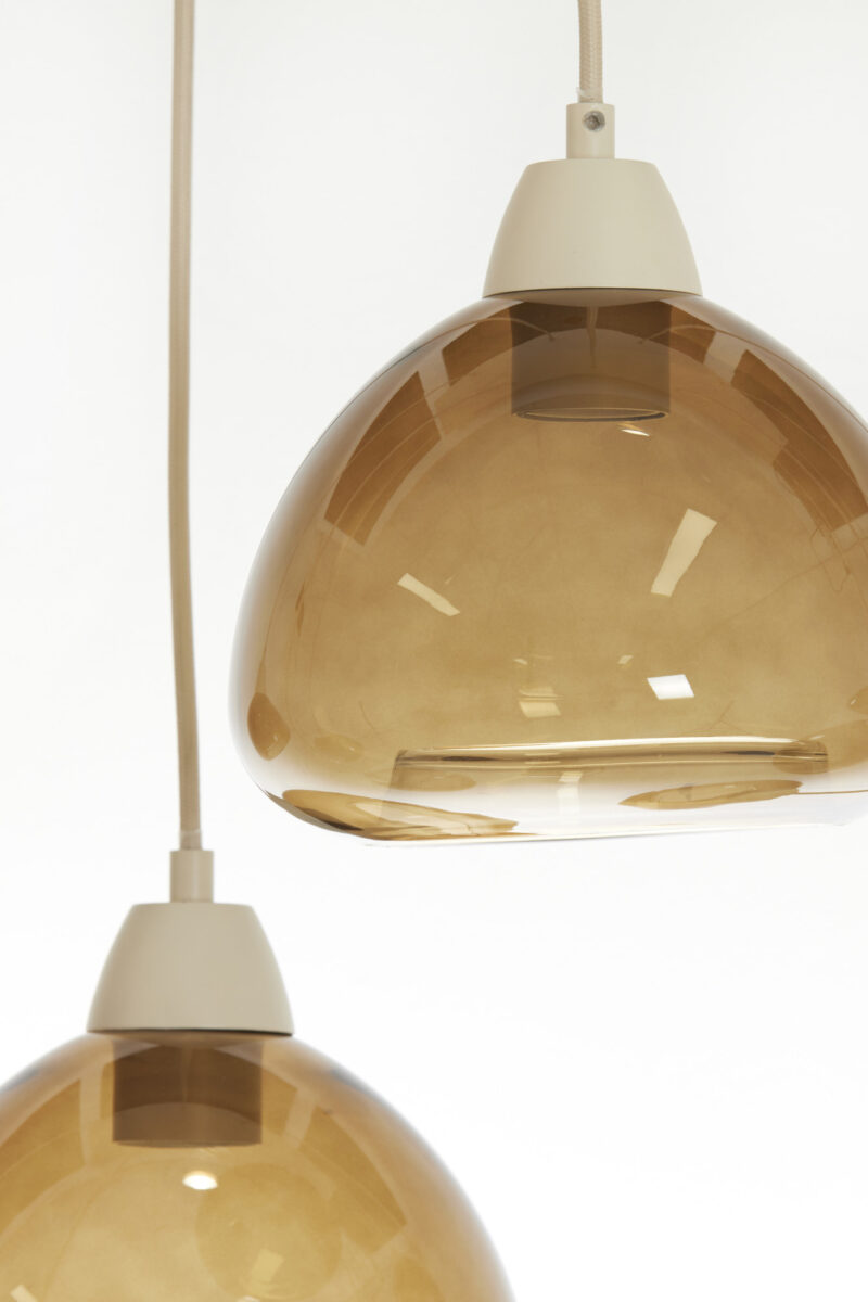 Lámpara metálica dorada con vidrio Light & Living Bisho – An. 104 cm - Imagen 4