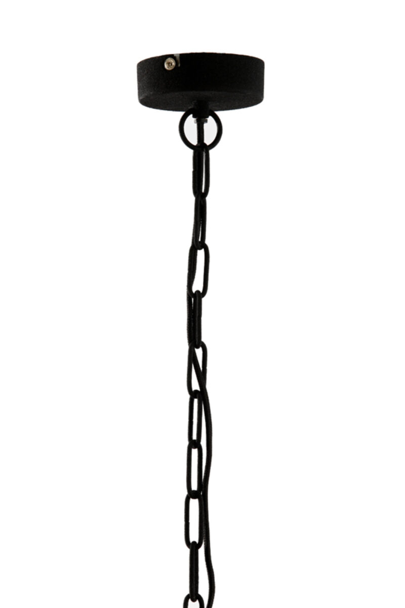 Lámpara negra con cadena metálica Light & Living Bahoto - Ø 40 cm - Imagen 8