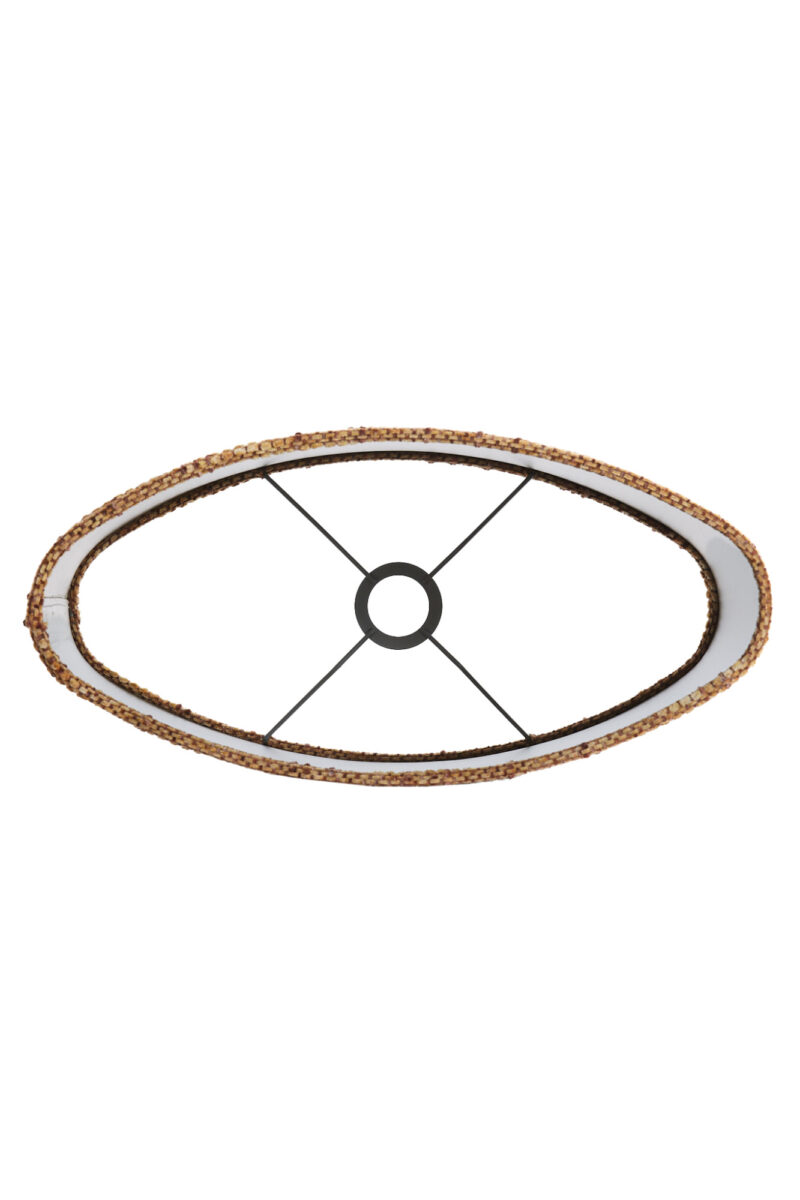 Pantalla de lámpara de tela diseño trenzado Light & Living Osire - H. 32 cm - Imagen 7