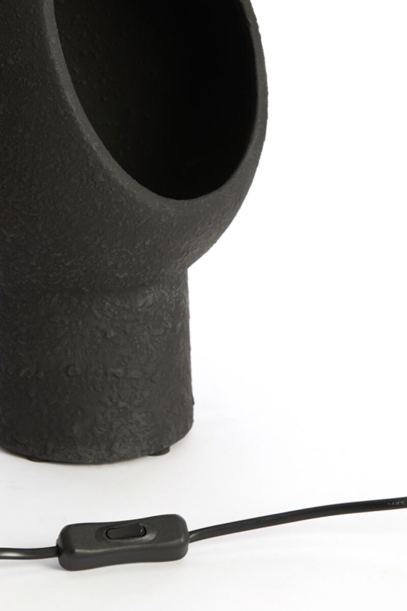 Lámpara de mesa negra diseño moderno compacta Light & Living Monk - H. 30 cm - Imagen 7