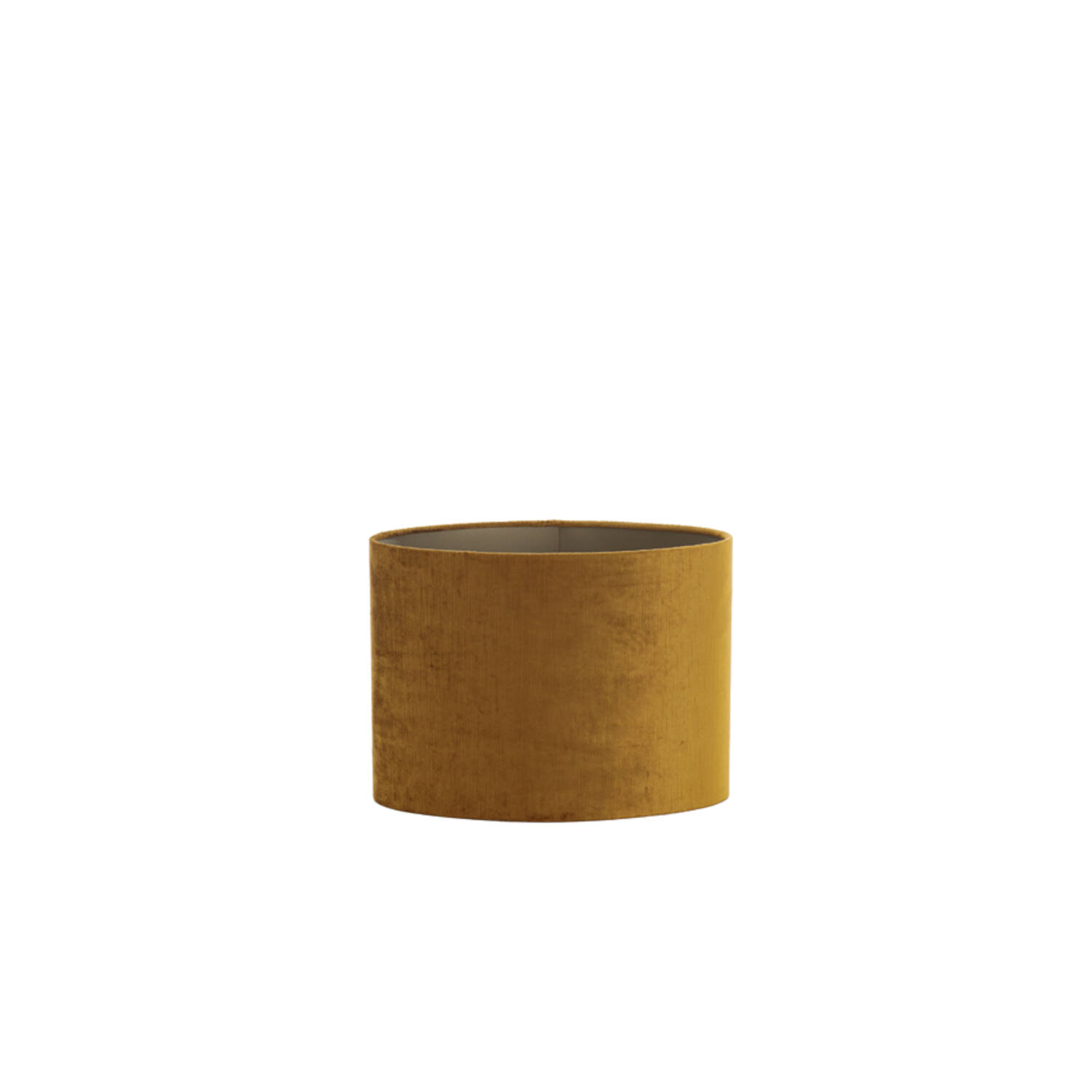 Pantalla de lámpara de terciopelo color dorado Light & Living Gemstone - H. 25 cm