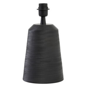 Lámpara de mesa cónica negra Light & Living Lilou – H. 28 cm