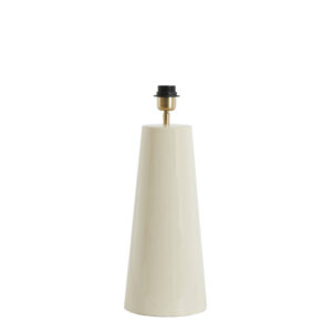 Lámpara de mesa de cerámica marfil Light & Living Yelos – H. 43 cm