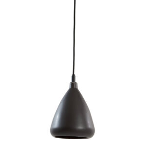 Lámpara negra colgante con forma de gota Light & Living Desi - Ø 18 cm