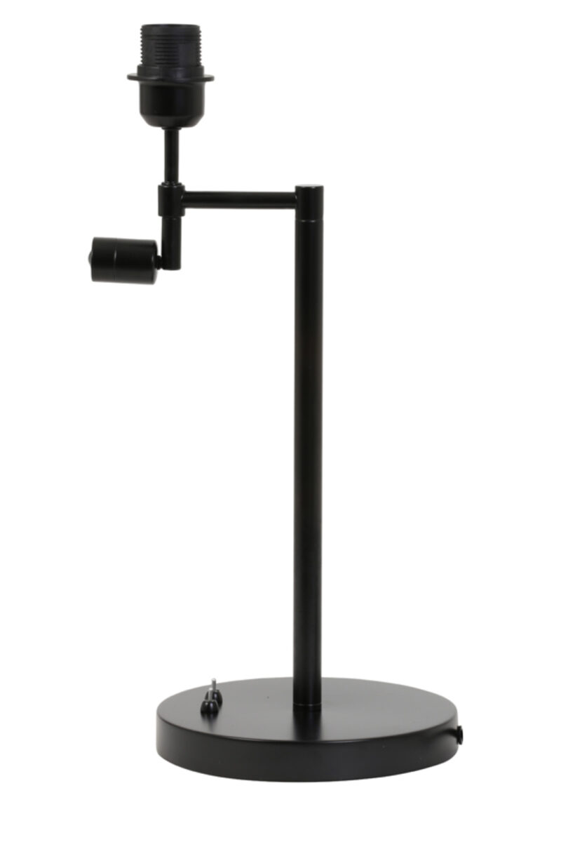 Base de lámpara negra con luz de lectura Light & Living Montana – H. 47,5 cm - Imagen 3