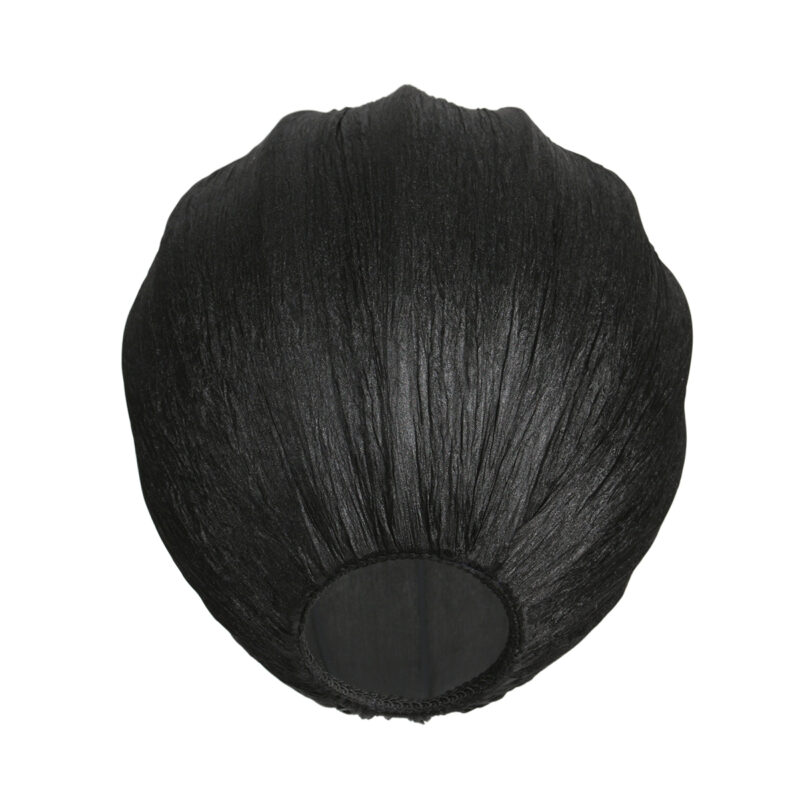Pantalla de gota negra de tela acanalada Mexlite – Ø 25 cm - Imagen 2