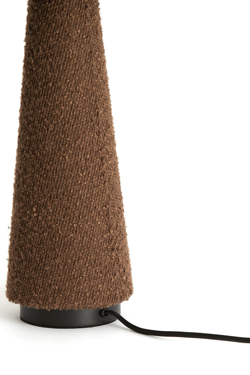 Lámpara tradicional marrón de tela Light & Living Devia - H. 61 cm - Imagen 4