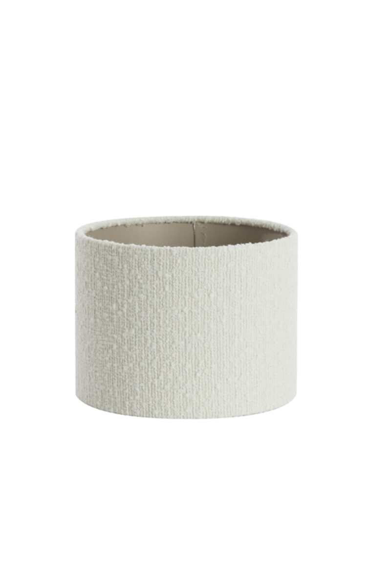 Pantalla de lámpara de forma cilíndrica blanca Light & Living Bolero - Ø 20 cm - Imagen 2