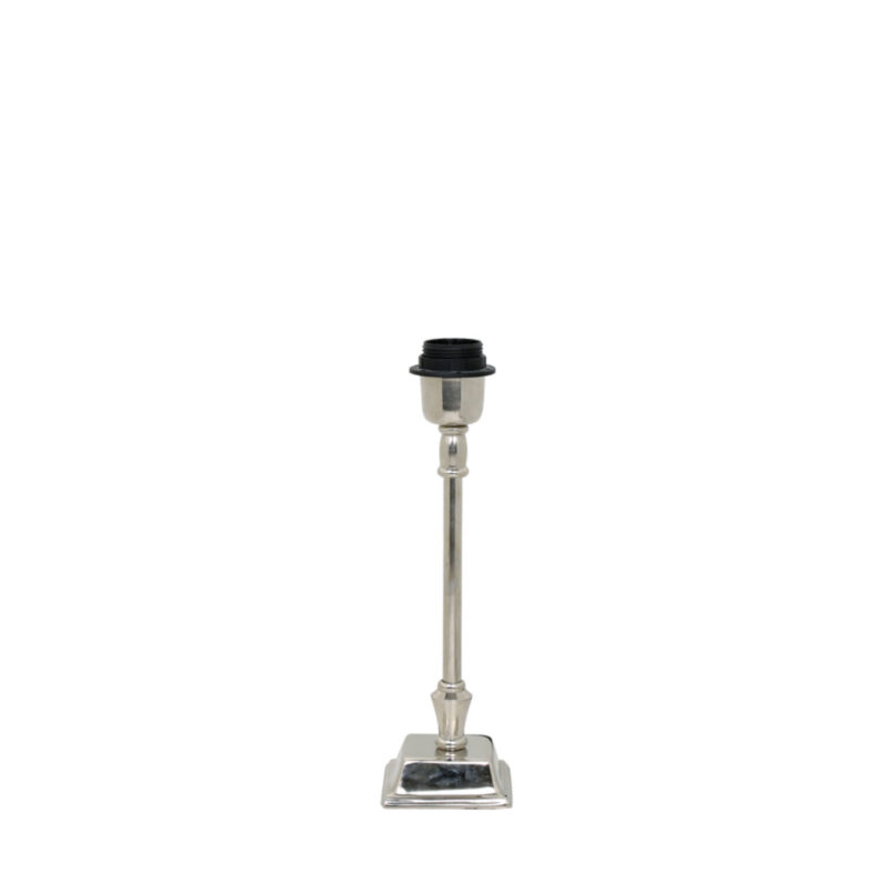 Base de lámpara de color plata antigua Light & Living Megh - H. 25 cm