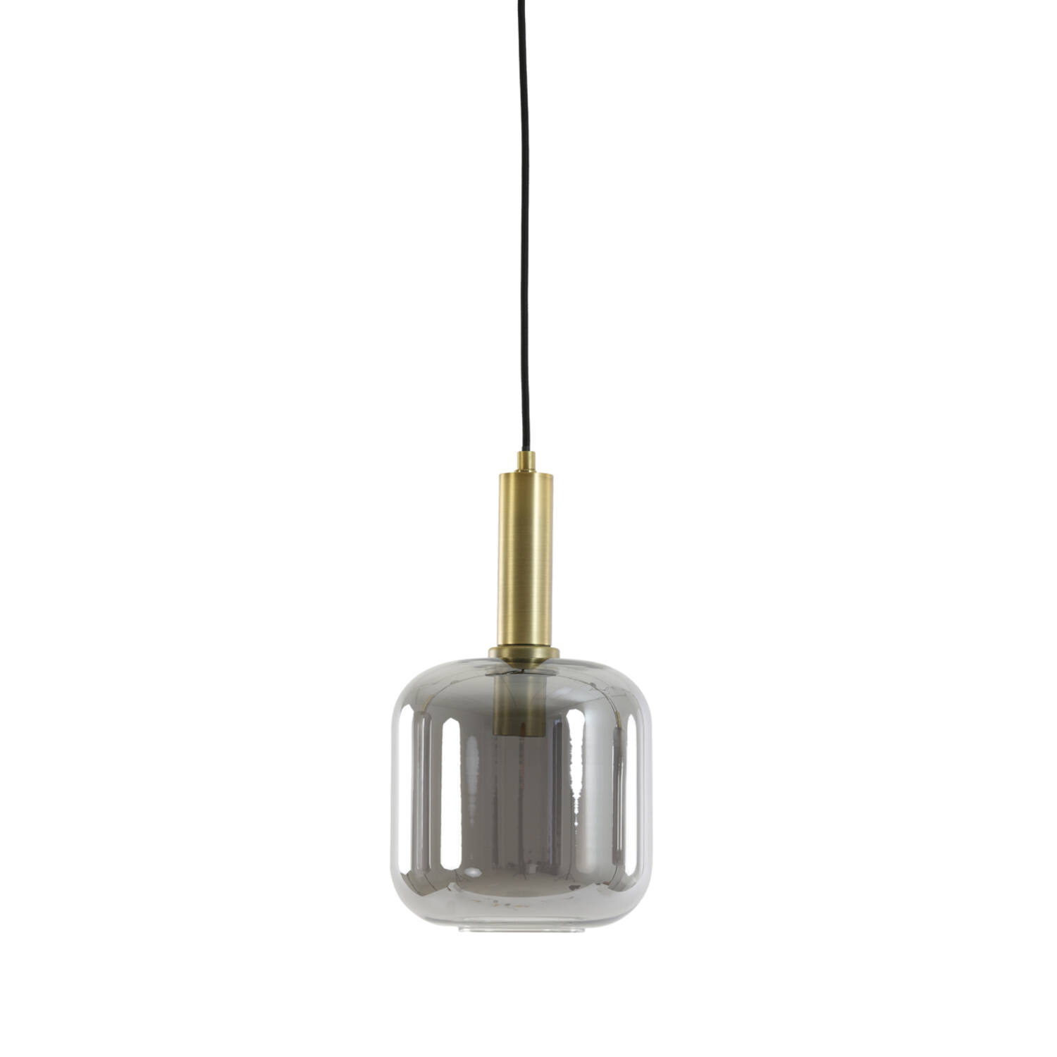 Lámpara colgante de cristal con portalámparas dorado Light & Living Lekar - Ø 16 cm