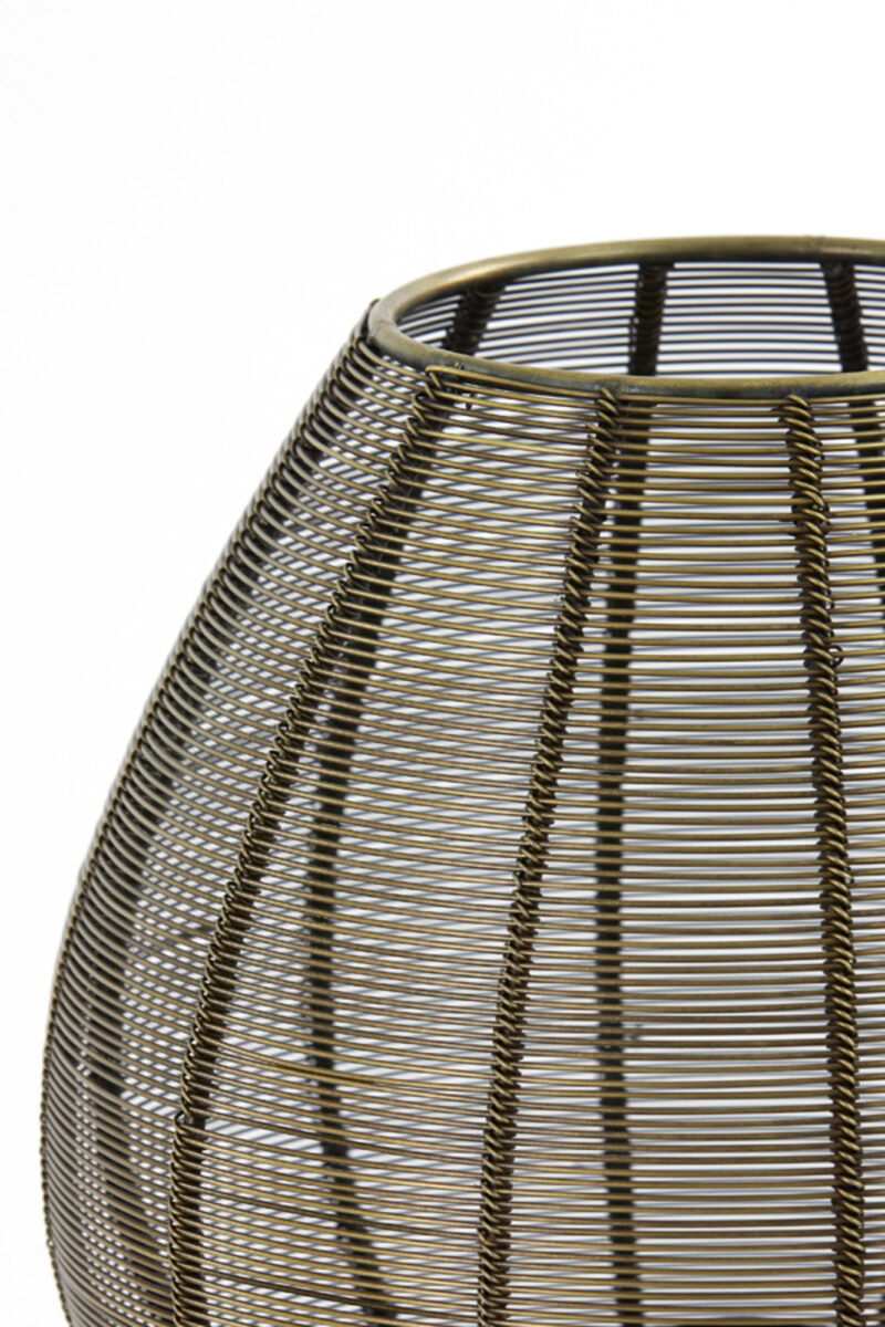 Lámpara de alambre dorado con forma redonda Light & Living Suneko – H. 34 cm - Imagen 3