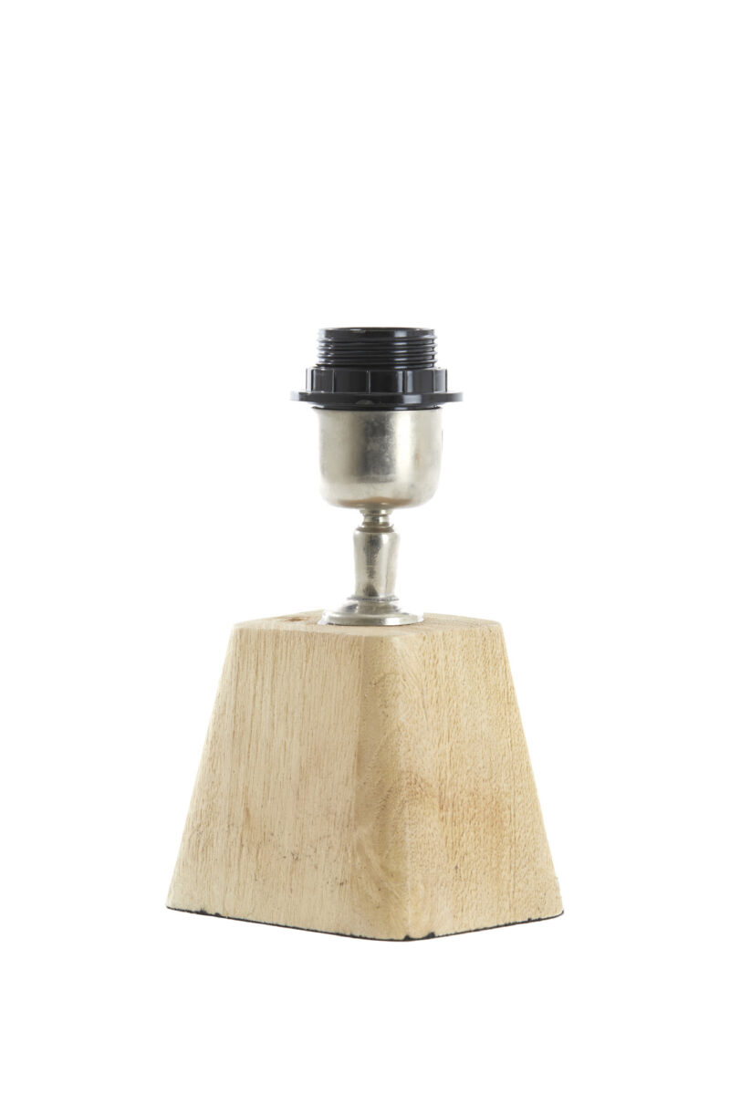 Base de lámpara de madera cuadrada Light & Living Kardan - H. 15 cm - Imagen 3